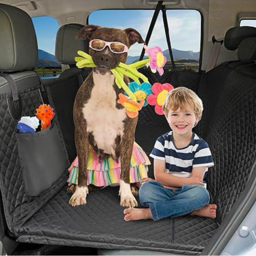 X-LargeHonest Back Seat Extender for Dogs, 57.4W 30.3L  Hard Bottom NWT